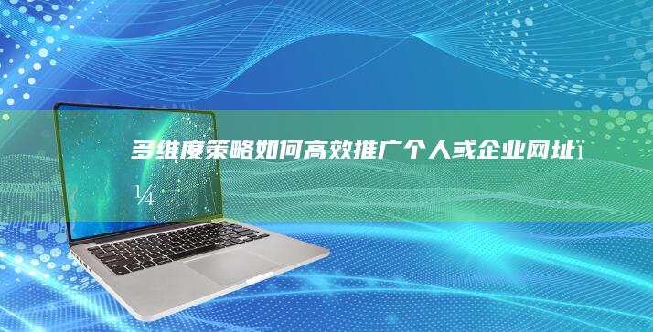 多维度策略：如何高效推广个人或企业网址？